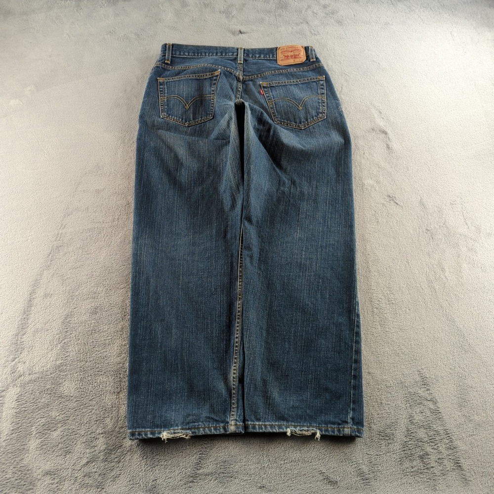 Vintage Y2K Levis Jeans 36x30 (Fits 34x30) Blue Faded Relaxed Straight Skater